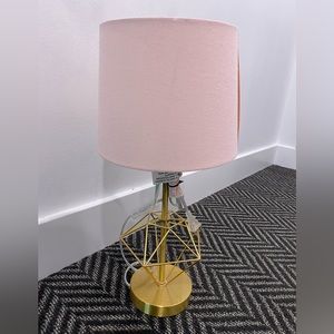 Pink and gold lamp BNWT!